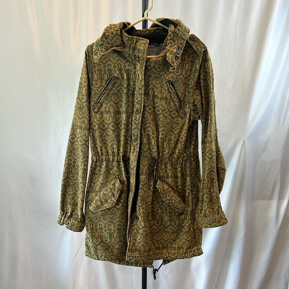 Scotch and soda printed cotton parka sz M